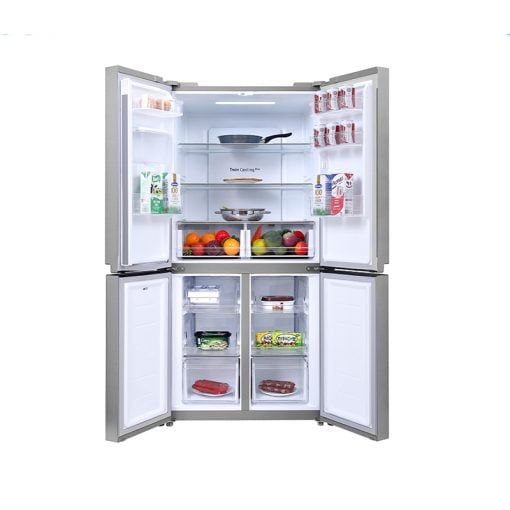Samsung 4-Door Refrigerator 511L Twin Cooling Silver
