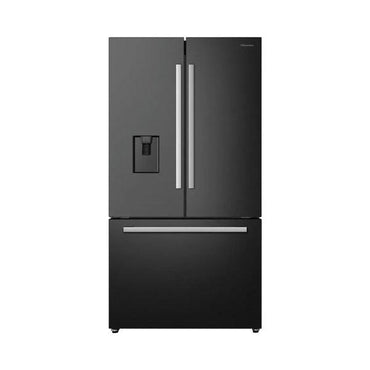 Hisense 22CFT French Door Refrigerator No Frost Water Dispenser WiFi Black