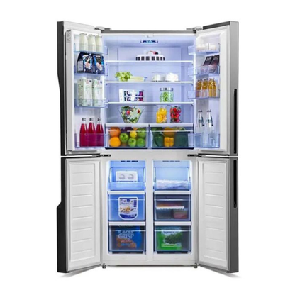Hisense 22CFT Four Door Refrigerator No Frost Inverter Mirror Black