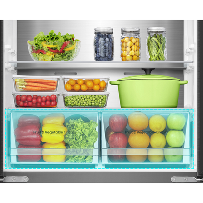 Hisense 22CFT Four Door Refrigerator No Frost Inverter Silver