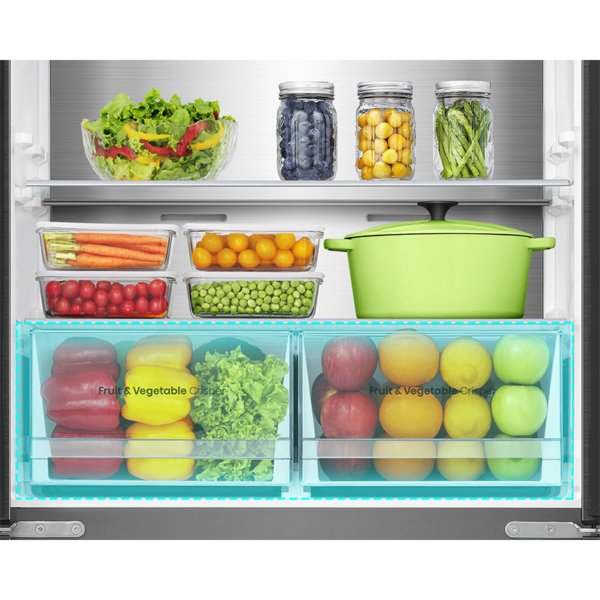 Hisense 22CFT Four Door Refrigerator No Frost Inverter Silver