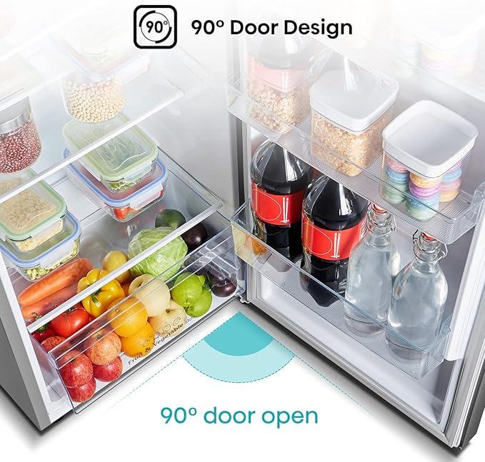 Hisense Top Mount Refrigerator 12CFT No Frost Multi Air Flow Silver