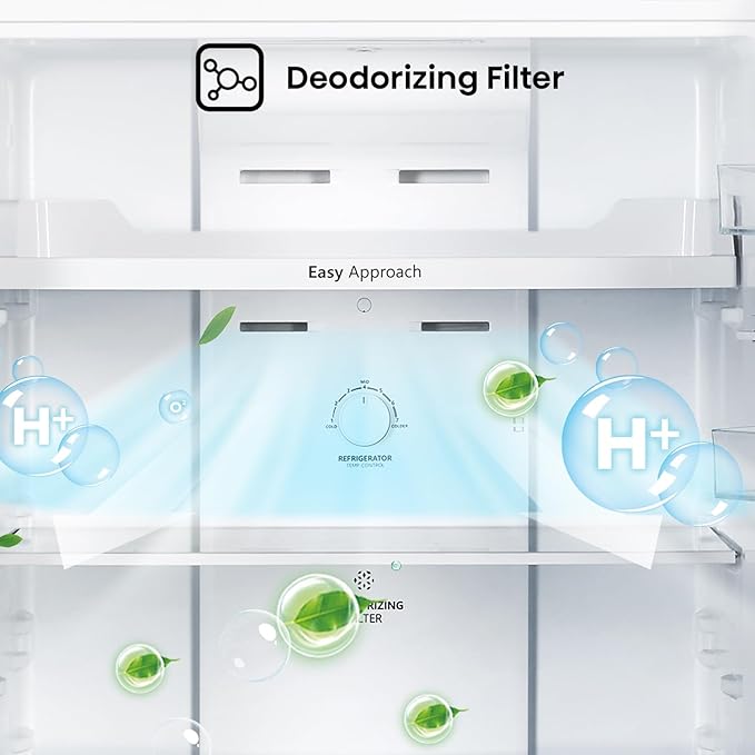 Hisense Top Mount Refrigerator 17CFT No Frost Inverter Silver