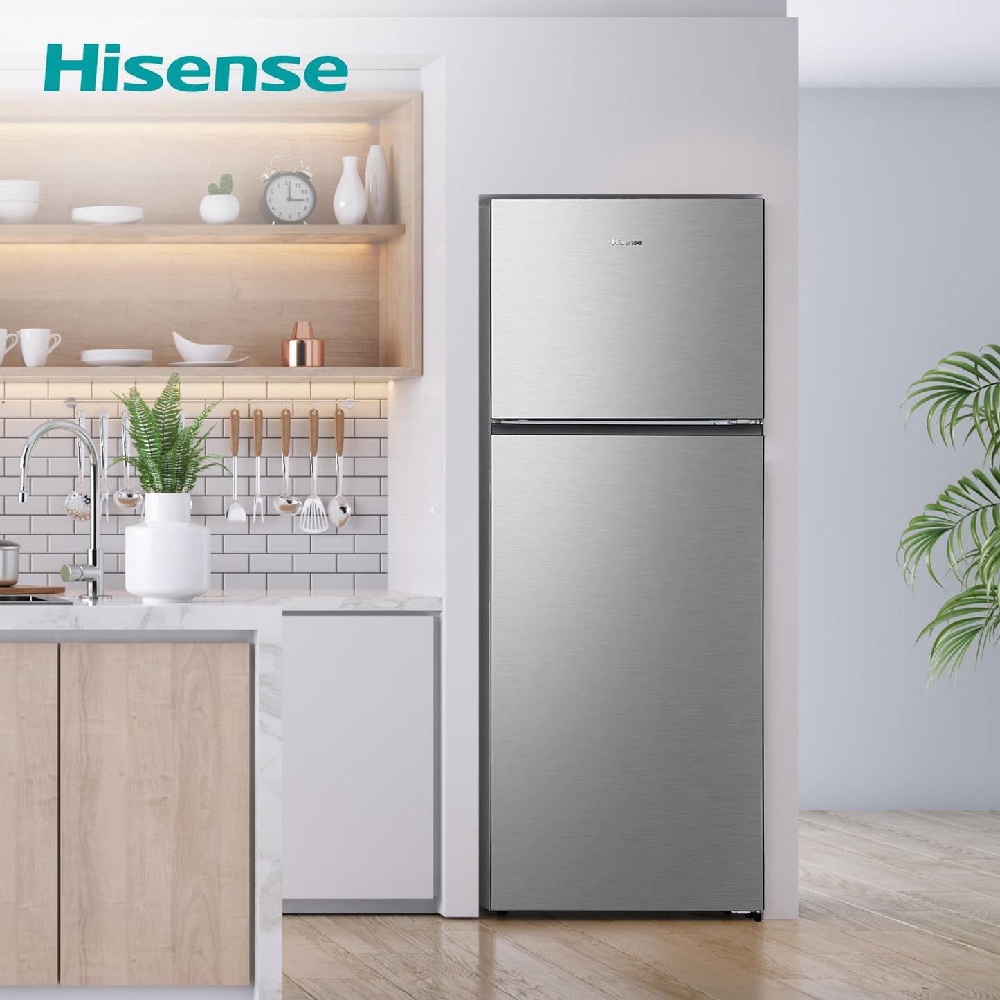 Hisense Top Mount Refrigerator 24CFT No Frost Inverter Silver