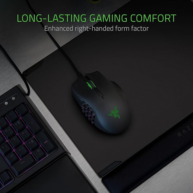 Razer Naga Trinity Wired MMO Gaming Mouse Multicolor