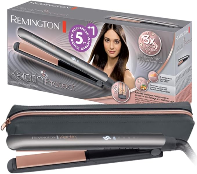 Remington Keratin Protect Straightener Sensor Almond Oil