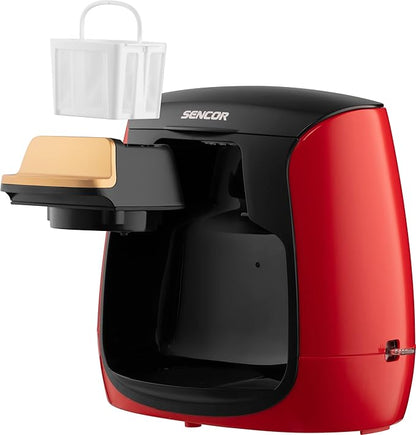 Sencor Mini Coffee & Tea Maker 2-Cup 500W Red