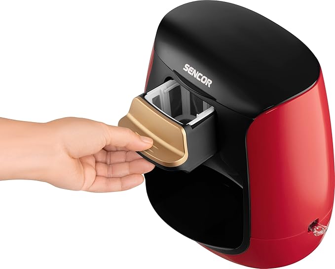 Sencor Mini Coffee & Tea Maker 2-Cup 500W Red