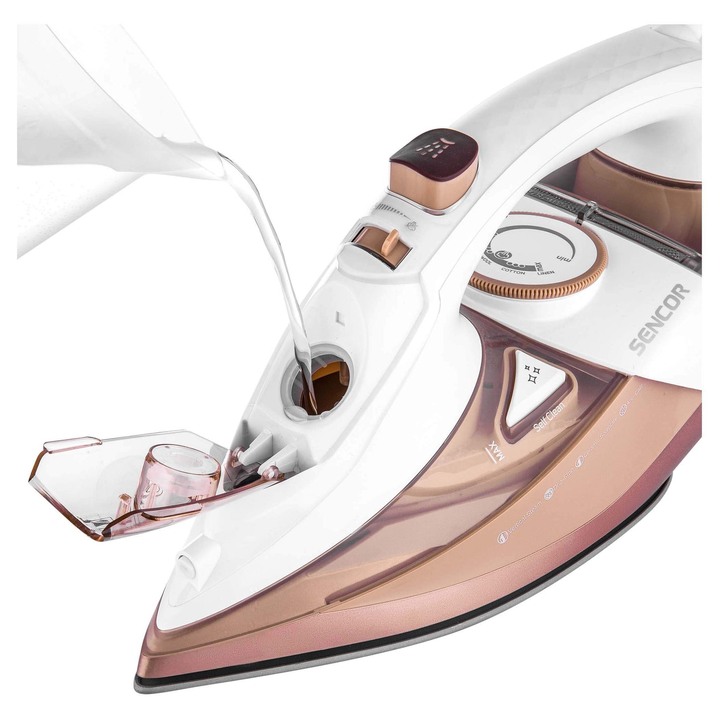 Sencor Steam Iron 3200W Ceramic 45g/min Drip Stop