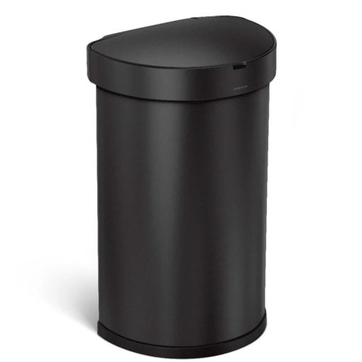 Simplehuman Semi-Round Sensor Bin 40L Black