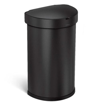 Simplehuman Semi-Round Sensor Bin 40L Black