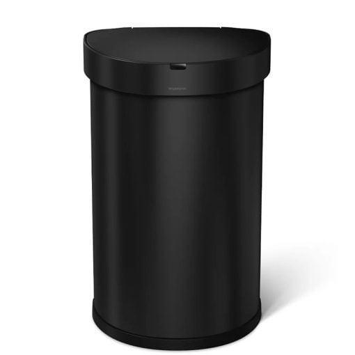 Simplehuman Semi-Round Sensor Bin 40L Black