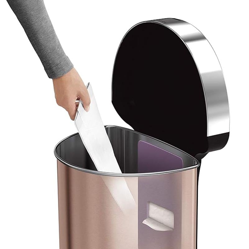 Simplehuman Semi-Round Sensor Bin 45L Rose Gold