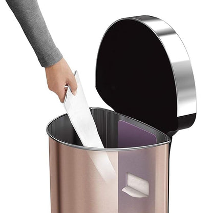 Simplehuman Semi-Round Sensor Bin 45L Rose Gold