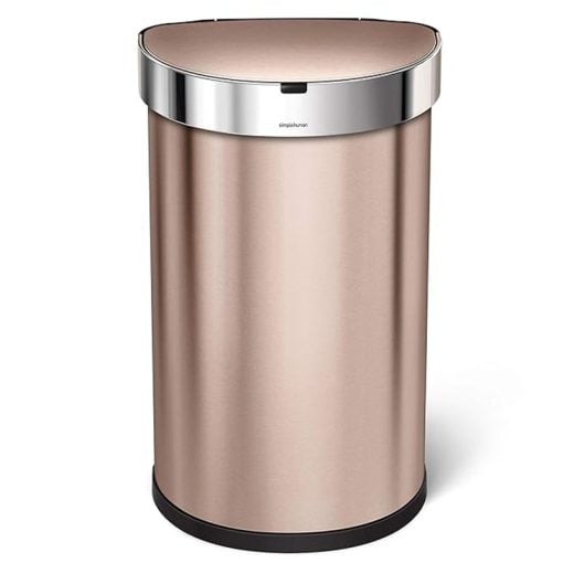 Simplehuman Semi-Round Sensor Bin 45L Rose Gold