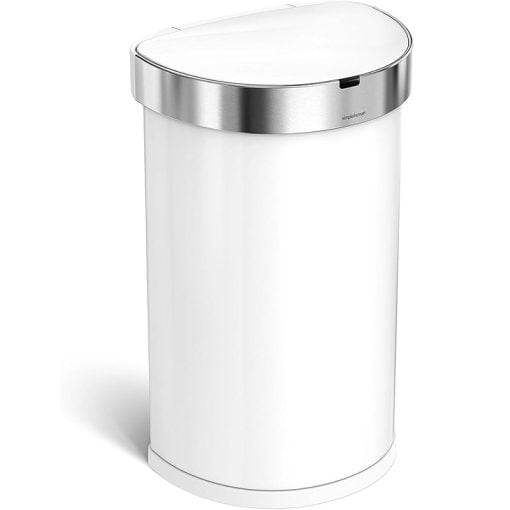 Simplehuman Semi-Round Sensor Bin 45L White