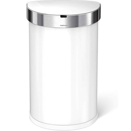 Simplehuman Semi-Round Sensor Bin 45L White