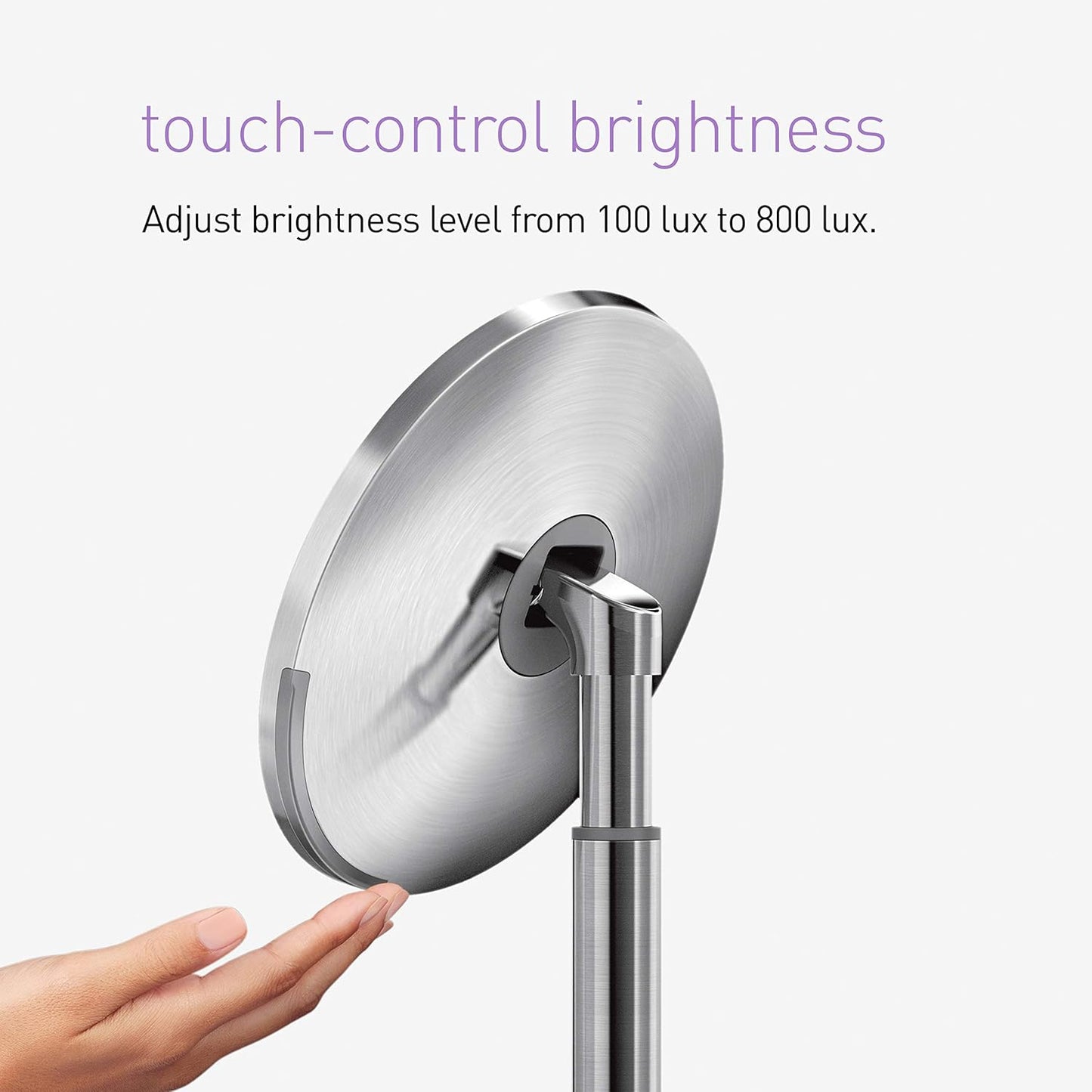 Simplehuman Sensor Mirror Pro 5X/10X Rechargeable 20cm SS