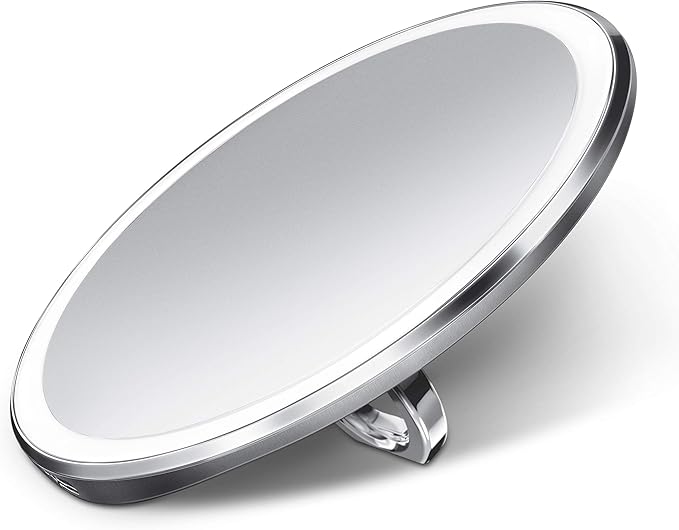Simplehuman Compact Sensor Mirror Rechargeable Brushed