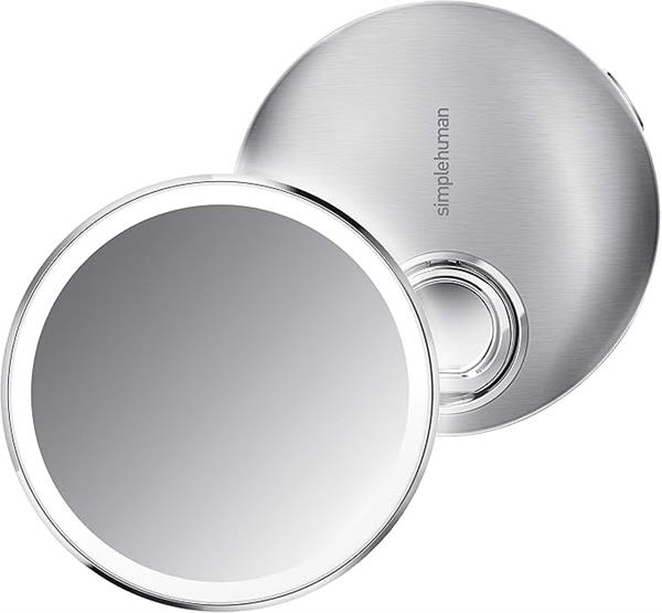 Simplehuman Compact Sensor Mirror Rechargeable Brushed