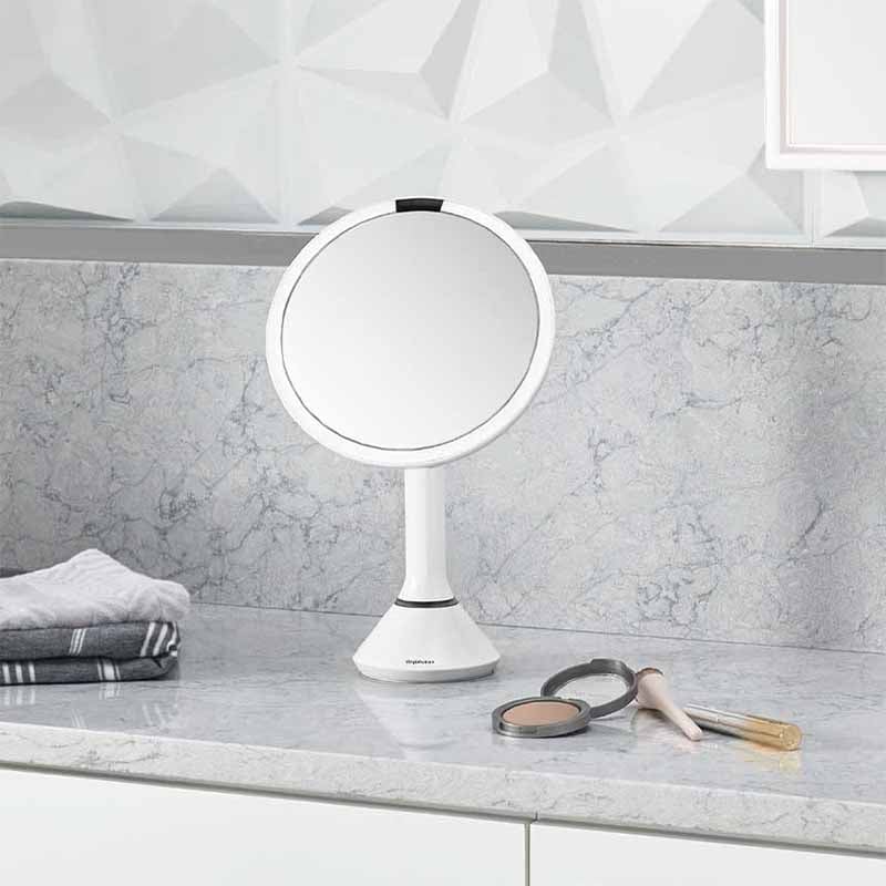Simplehuman Sensor Mirror 5X LED Brightness Control White