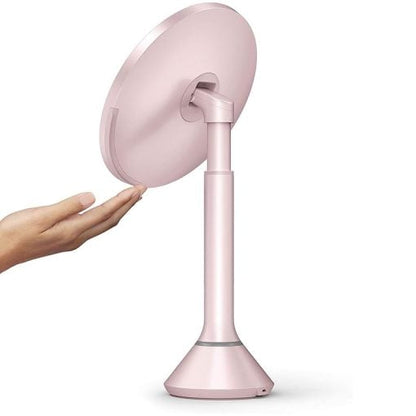 Simplehuman Sensor Mirror 5X LED Brightness Control Pink