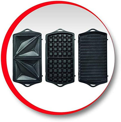 Moulinex 3-in-1 Sandwich Waffle Panini Maker
