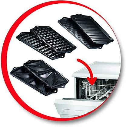 Moulinex 3-in-1 Sandwich Waffle Panini Maker