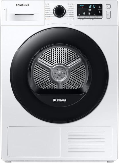 Samsung Heat Pump Dryer 8KG 17 Prog Air Wash White A++