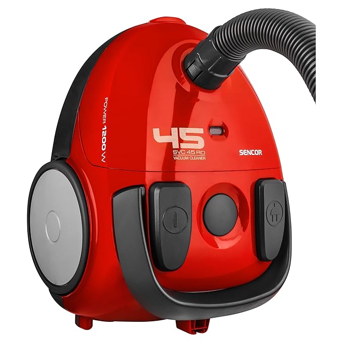 Sencor Compact Bagless Vacuum 800W HEPA Red