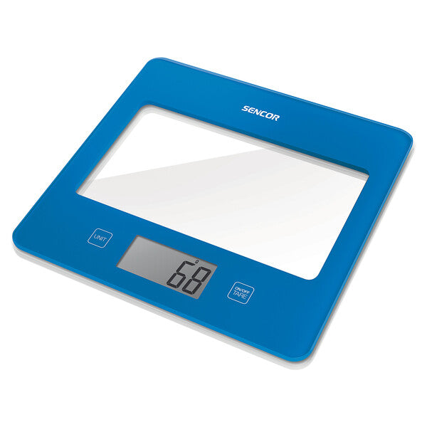 Sencor Kitchen Scale - Ultra Slim Design - Weights up to 5 KG - BLUE