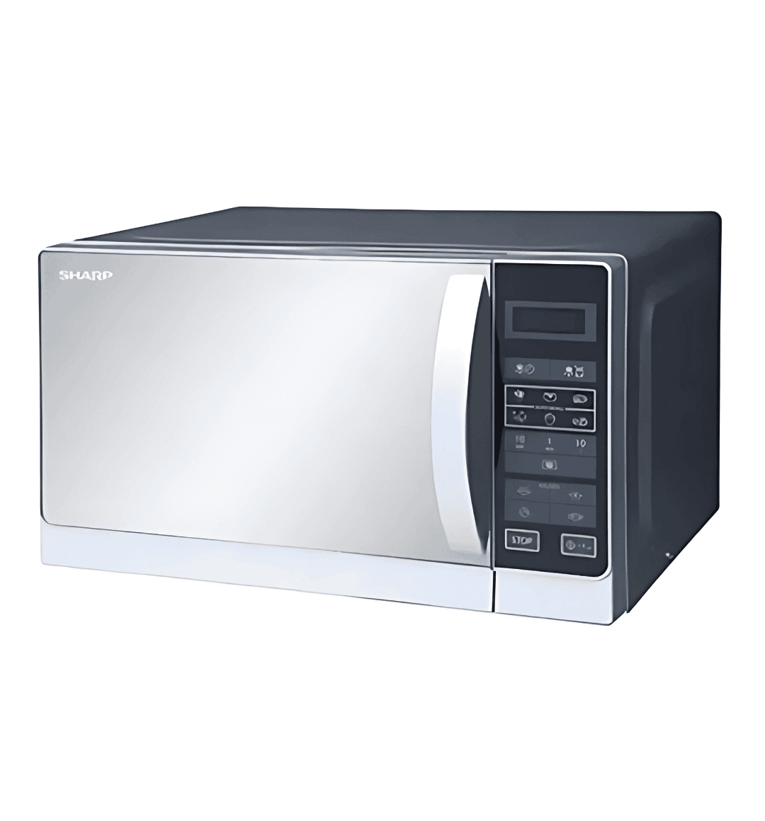 Sharp 20L Freestanding Digital Microwave & Grill - Silver