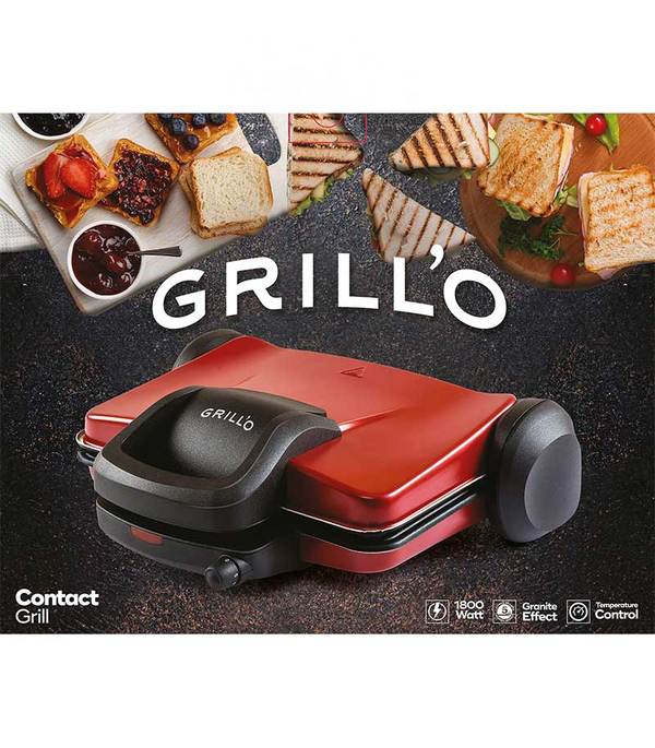 Grillo Contact Grill 1800W Granite Temp Control