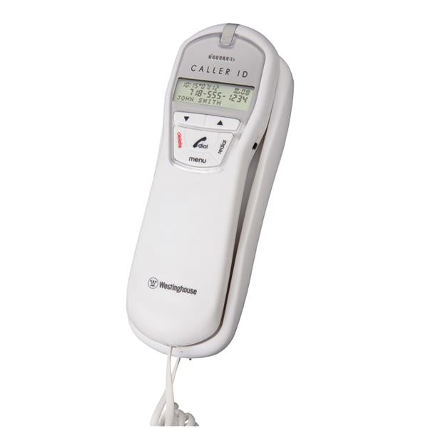 Westinghouse Corded Phone Trimline Caller ID White
