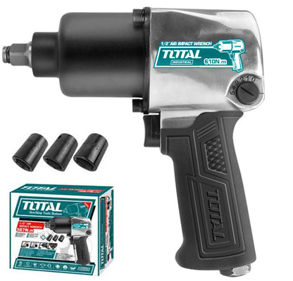 Total Air Impact Wrench 610Nm Twin Hammer 1/2 Inch