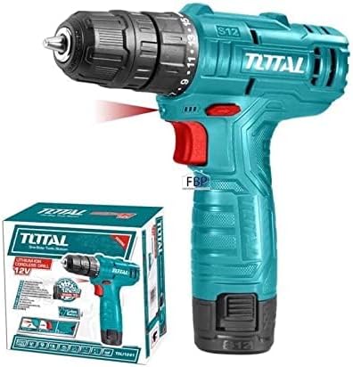 Total Cordless Drill 12V 10mm 1.5Ah Single Battery