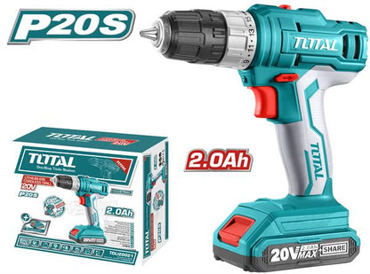 Total Cordless Drill 20V 45Nm 1.5Ah 2-Speed