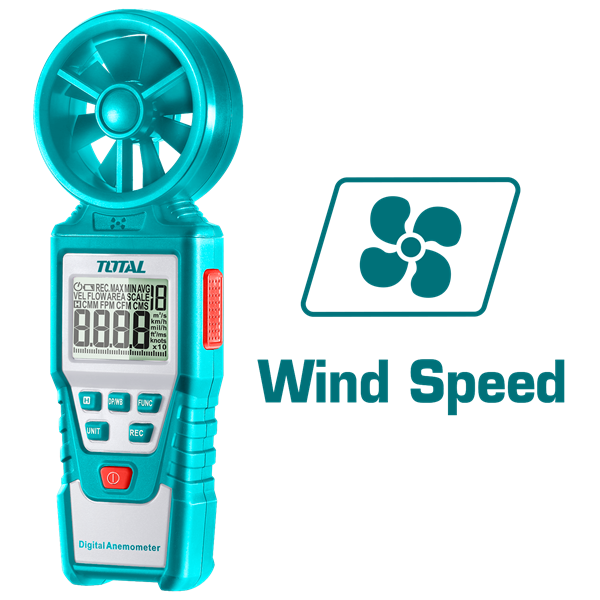 Total Digital Anemometer 40.00m/s Range