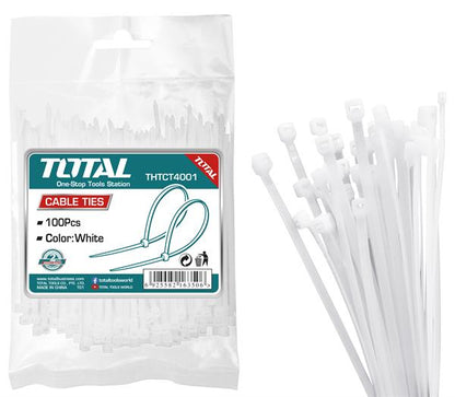 Total Nylon Cable Ties 400mm x 7.2mm 100PCS
