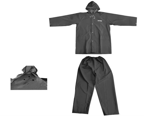 Total Rain Suit PVC/Polyester Waterproof Size L