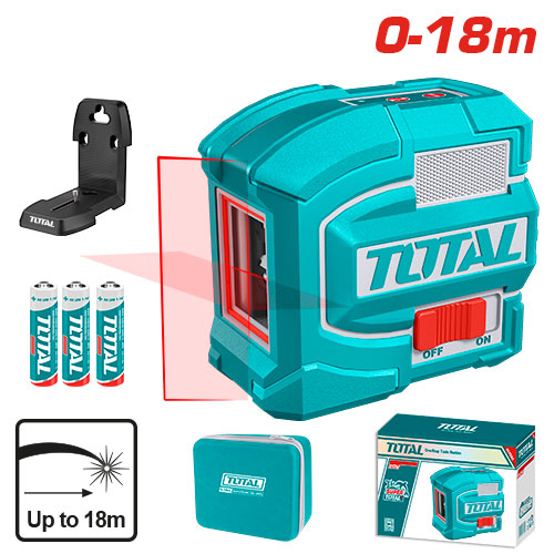 Total Self-Leveling Line Laser Red 18M Range