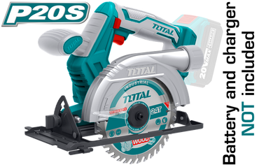 Total Cordless Circular Saw 20V 140mm Blade