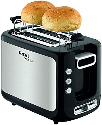 Tefal New Express Toaster 2 Slots 850W Bun Warmer SS