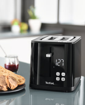 Tefal SmartN'Light Digital Toaster 2 Slots Black