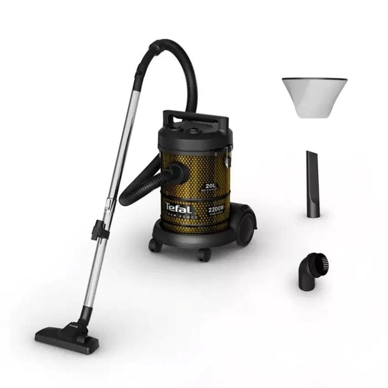 Tefal Drum X-Power 20L, 2200W, Bagless, Multi-surface nozzle, Built-in Dust Blower, Crevice Tool