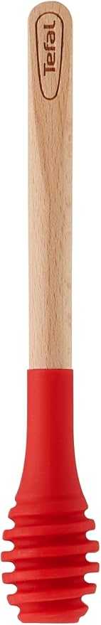 Tefal Ingenio Wood Honey Spoon Dipper Silicone Ring