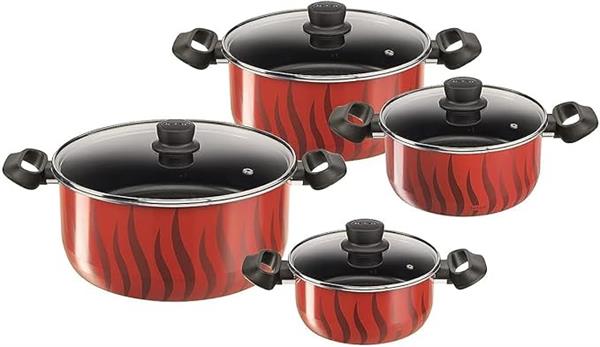 Tefal Tempo Flame Cookware Set 8PC Stewpots