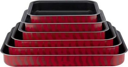Tefal Tempo Flame Rectangular Oven Dish Set 6PC