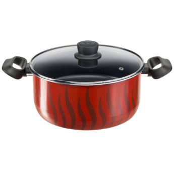 Tefal Tempo Flame Stewpot 26cm with Glass Lid
