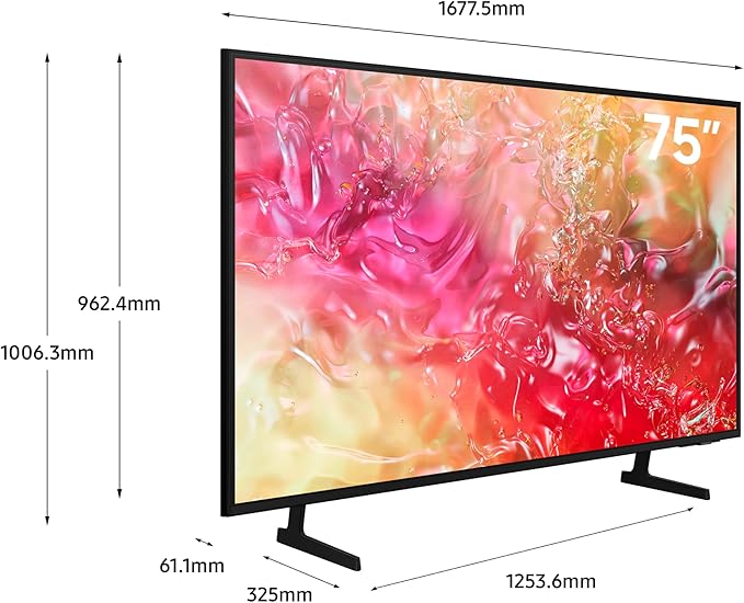 Samsung 75 Inch Crystal UHD 4K Smart TV PurColor
